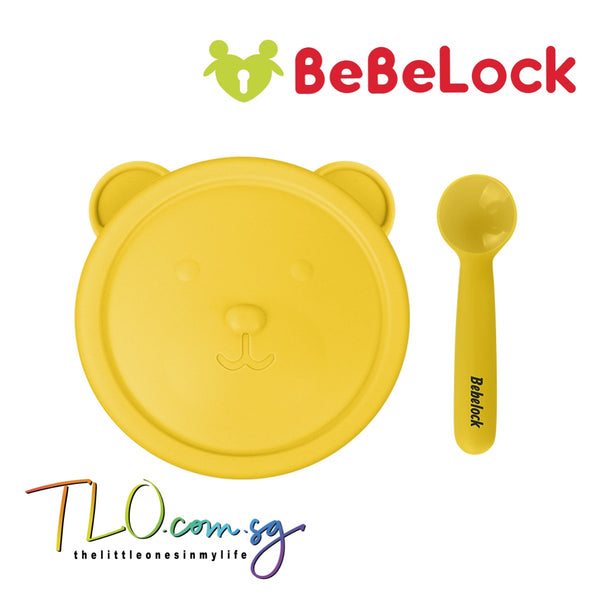 BeBeLock Alpha Silicone Bowl Set (with Lid and Spoon)